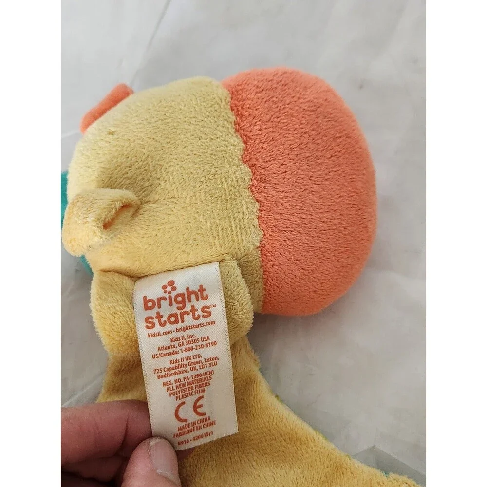 Baby Plush Teether Lot of 2 Owl Giraffe Cribmates Bright Starts Baby Stuffed Toy